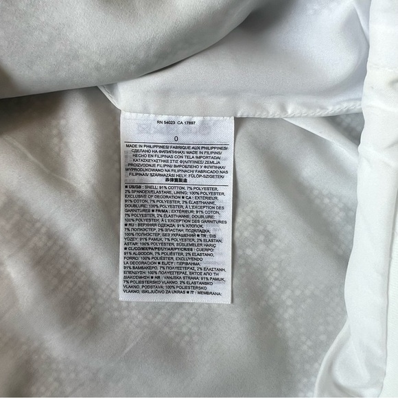 Banana Republics Womens Asymmetric Dressy Black/White Square Textured Skirt Sz 0 - Picture 5 of 5